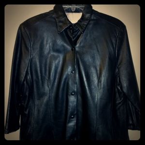 Black shirt style blazer